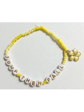 Taylor Swift Eras Tour Friendship Bracelet Jump Then Fall Fearless Flower Charm